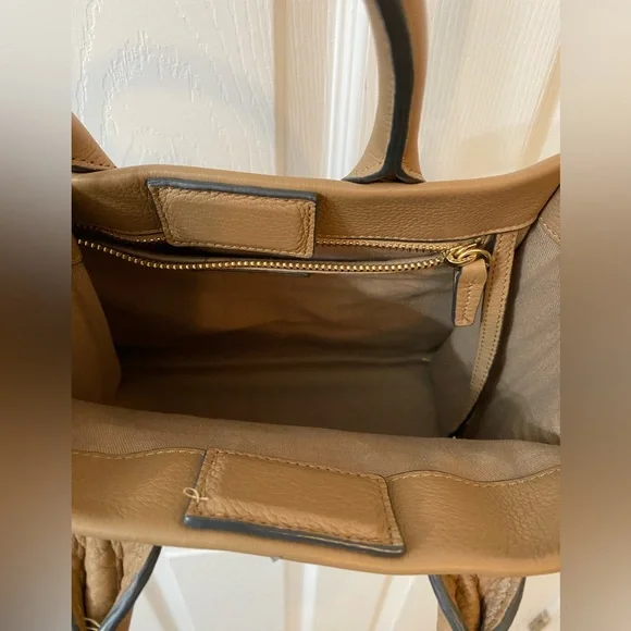 LEATHEROLOGY Kress medium tote bag, 9.5 by 8.5 inch 2 straps excellent condition - Picture 4 of 10